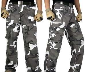 CS Mens Military Plaid Snow Camouflage Pants MP11 W34  