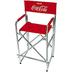 Tall Coca Cola Logo Director Chair  