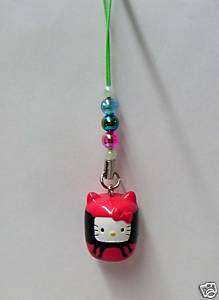 Hello Kitty Cosplay Red Wine Container CellPhone Charm  