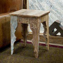 Reclaimed Wood Baturna Side Table (India)  