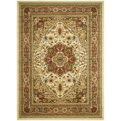 Lyndhurst Collection Ivory/ Rust Rug (8 x 11)  