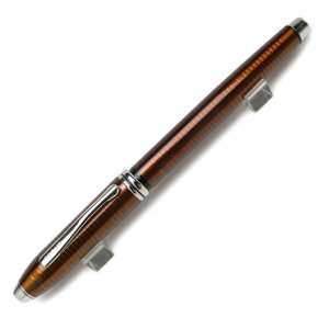   Dimensional Citrine Lacquer Rolling Ball Pen with Rhodium Appointments