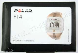 POLAR FT4F FITNESS SERIES HEART RATE MONITOR BRONZE WOMENS WATCH FT4 
