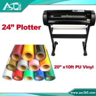   Plotter with Artcut Software + 10ft T shirt Heat Transfer Vinyl Kit