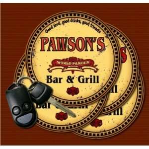  PAWSONS Family Name Bar & Grill Coasters Kitchen 