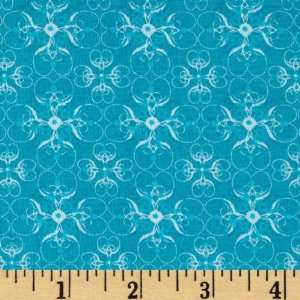  44 Wide Picnic Parade Sidewalk Blue Fabric By The Yard 
