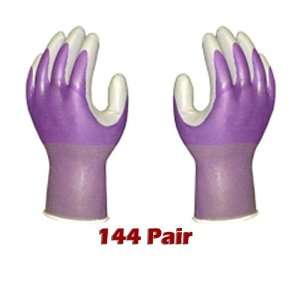 ATLAS Fit 370 Purple Thin Nitrile Work Gloves Medium M CASE (144 Pair)