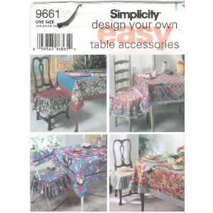   Your Own Easy Table Accessories Pattern 9661 Arts, Crafts & Sewing