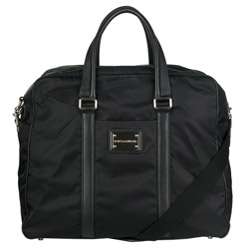 Dolce & Gabbana Black Nylon Messenger Bag  