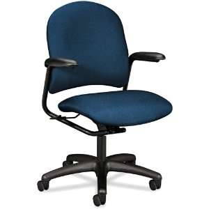 HON 4221BK85T Alaris 4220 Series Mid Back Swivel/Tilt Task Chair, Blue 