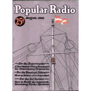  POPULAR RADIO (JUNE 1926) Volume X, No. 2 Books