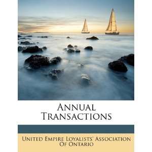   (9781146616478) United Empire Loyalists Association Of Books