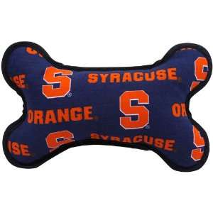 Syracuse Orange Fabric Bone Dog Toy