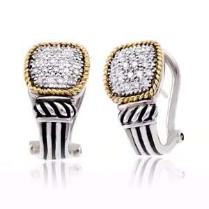 Effy Jewelers Balissima Diamond Earring in Silver and 18K Gold, 0.30 