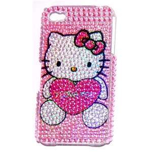 iPhone 4 4S Case Hard Bling Crystal Stone Hello Kitty  