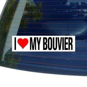  I Love Heart My BOUVIER   Dog Breed   Window Bumper 