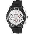 Le Chateau Dinamica Mens Black Ion plated Rubber Strap Sport Watch 