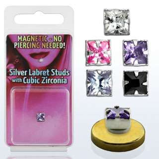   Tragus Tongue Piercing Magnetic Stud Ring   Silver or Steel  