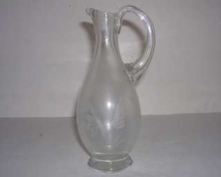 BEAUTIFUL Vintage Glass SWAN Perfume Bottle w/ Atomizer  