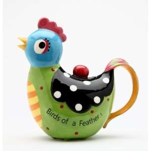   Giggle Feathers Collectible   Teapot 