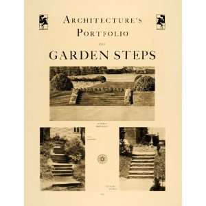 1929 Article Garden Steps Stairs Landscape Architecture 