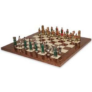  Romans & Barbarians Hand Painted Deluxe Chess Set Package 