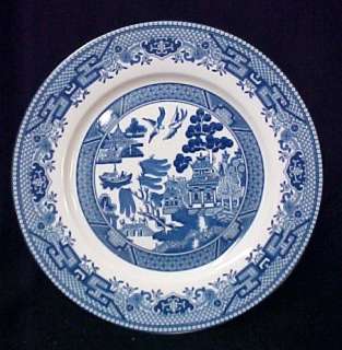 Blue Willow Porcelain China Salad Plate Birds Trees New  