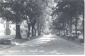 REAL PHOTO POSTCARD RESIDENCE ST MARION IOWA HOUSES POSTMARKED LIBERTY 