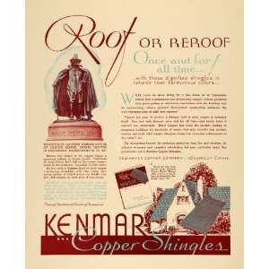  1936 Ad Kenmar Copper Shingle Roof Deacon Samuel Chapin 