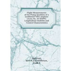 Flight Measurements of the Flying Qualities of a Lockheed P 80A 