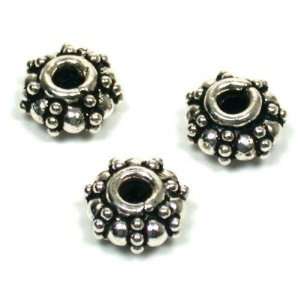 Bali Spacer Beads Sterling Silver Stringing Parts 