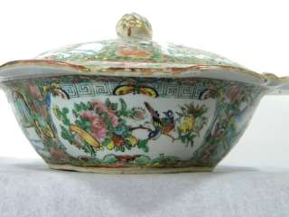 19th Vegetable Dish Antique CHINESE EXPORT PORCELAIN  