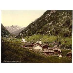    Oetz Valley,view in the valley,Tyrol,Austro Hungary
