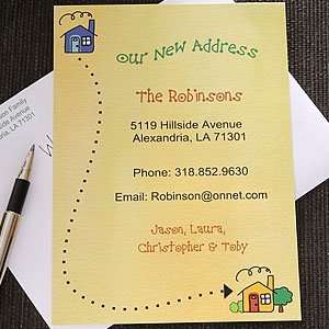  Personalized New Home Moving Announcements Health 
