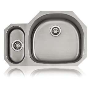   x21 2 Bowl Undermount Kit Sink   18 Gauge Stainless