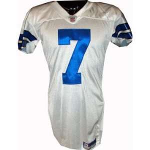  Martin Gramatica 7 Cowboys Game Issued White Jersey Size 