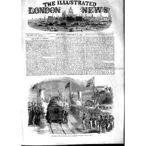  1853 Queen Ireland Holyhead Railway Station Train