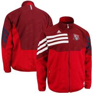  adidas New Jersey Nets Red On Court East Full Zip Jacket 
