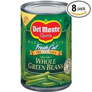 Del Monte Whole Green Beans, 14.5 Ounce (Pack of 8)  