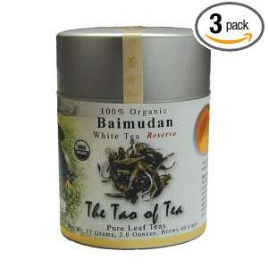   Tao of Tea, Bai Mudan White Tea, Loose Leaf, 2 Ounce Tins (Pack of 3