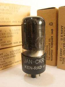 Ken Rad JAN CKR 35L6GT/G 35L6 GT/G tube NOS NewInBox  