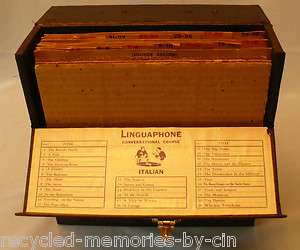 Linguaphone conversational course 16 78 rpm records nice condition