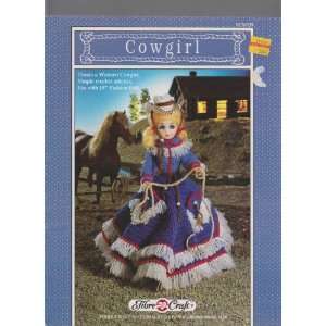  Cowgirl ; 15 Fashion Doll Clothes Crochet Instructions 