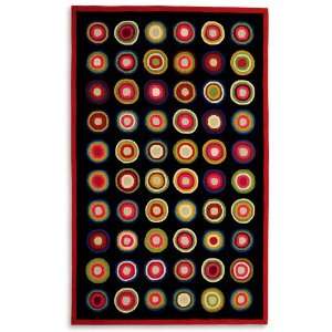 Foot Hand Hooked Vivid Color Coins Rug 