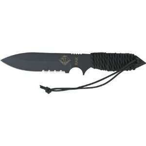 Ontario RAK, Black Cord Wrapped Handle, Black Blade, Plain OK9414BCH 