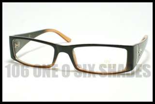 FLEUR DE LIS Chic Eyeglass Optical Frame Clear Lens Womens Dual BLACK 