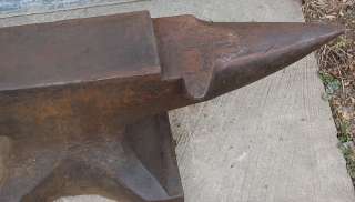   Trenton Blacksmith Anvil with Hardie Tool 163 Lbs   25 3/4 Long