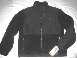NWT Polo Ralph Lauren Black Fleece Jacket Men Sz 2XL  