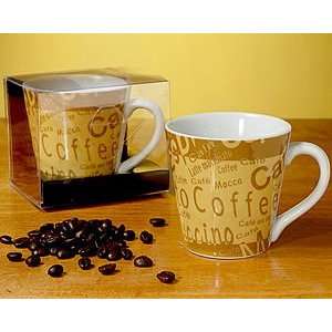  Biege Coffee Style Ceramic Coffee Cup   Wedding Party 