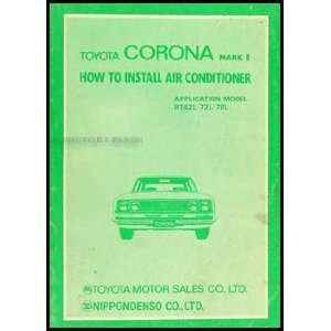   1971 Toyota Corona Mark II A/C Installation Manual Original Toyota